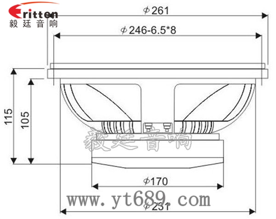 10寸品牌舞臺(tái)音箱喇叭成品圖