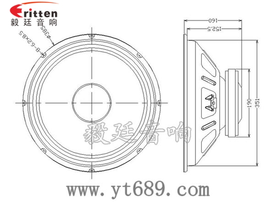 15寸喇叭定制-喇叭生產(chǎn)廠家成品圖