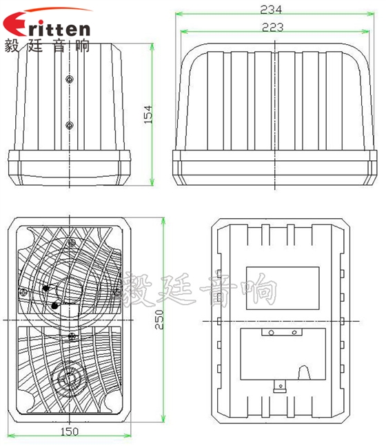 10寸專業(yè)音箱喇叭成品圖