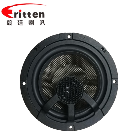 6.5寸碳纖盆/橡膠邊100w高端汽車同軸喇叭 6.5寸碳纖盆/橡膠邊100w高端汽車同軸喇叭
