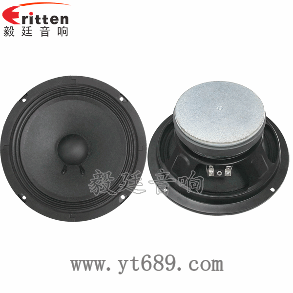 8寸中低音汽車?yán)日疵? border= 8''中低音舞臺音箱喇叭廠家正反面