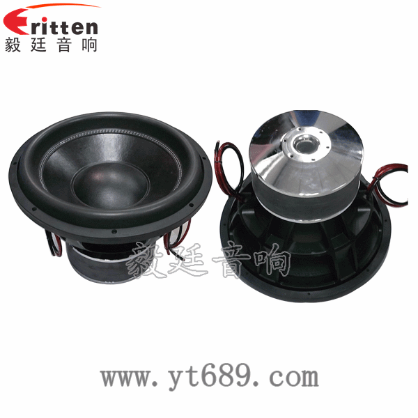 15寸重低音大功率汽車?yán)日疵? border= 8''中低音舞臺音箱喇叭廠家正反面