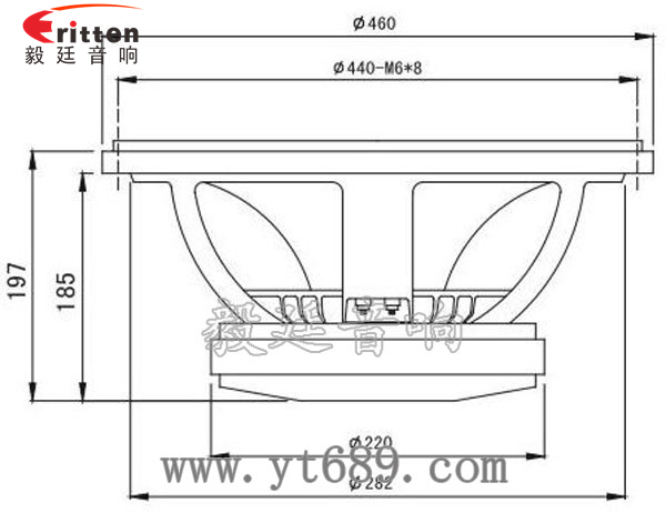 18寸舞臺(tái)音箱喇叭成品圖