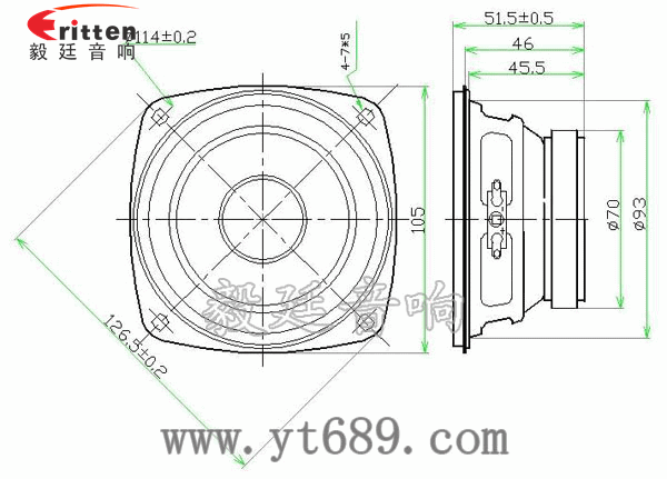105mm8Ω20W中低音喇叭成品圖 3寸20W全頻HiFi音箱喇叭成品圖