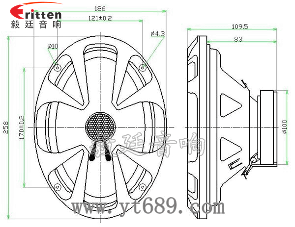 6寸25芯藍(lán)牙音箱全頻喇叭成品圖