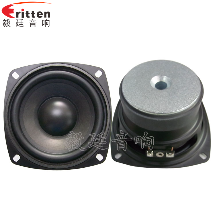 4寸多媒體重低音喇叭正反面 車載音箱改裝喇叭