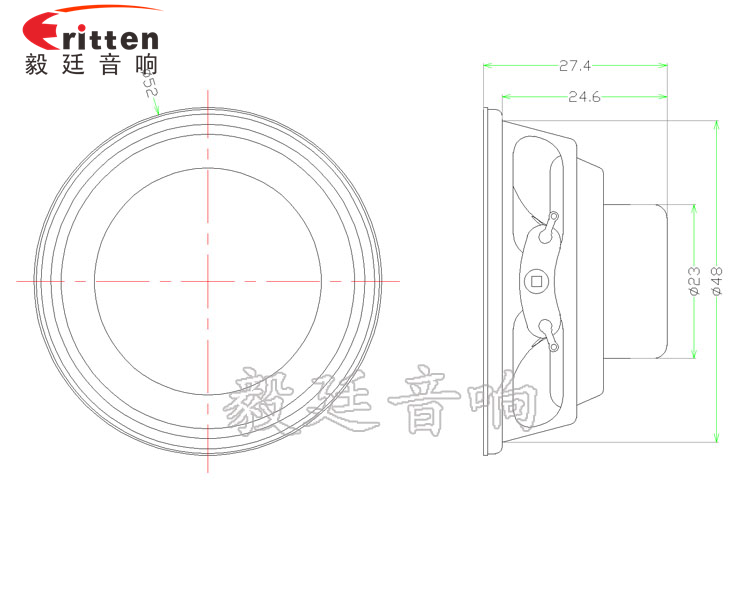 52mm學(xué)習(xí)機(jī)小喇叭成品圖