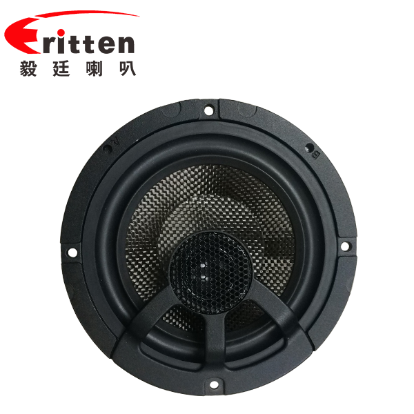 6.5寸碳纖盆/橡膠邊100w高端汽車同軸喇叭 6.5寸碳纖盆/橡膠邊100w高端汽車同軸喇叭